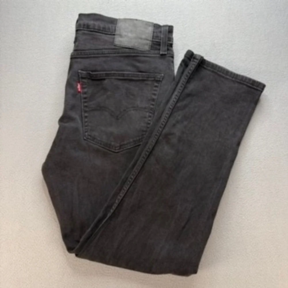 Levi's Jeans Men 36 (FIT 36x28)‎ Black 502 Regular Taper Stretch Denim Pants